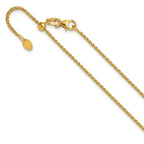 Leslie's 14K Adjustable 1.4mm D/C Open Franco Chain