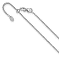 Leslie's 14K White Gold Adjustable 1.4mm D/C Open Franco Chain
