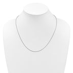 Leslie's 14K White Gold Adjustable 1.4mm D/C Open Franco Chain - Image 4