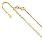 Leslie's 14K Adjustable 1.1mm Franco Chain