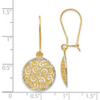 Leslie's 14K Two-tone Filigree Dangle Earrings - Image 4