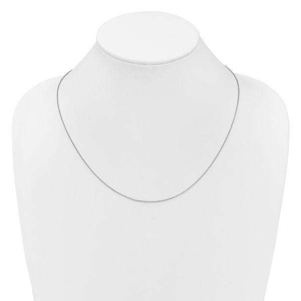 Leslie's 14K White Gold Adjustable 1.1mm Franco Chain - Image 4