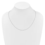 Leslie's 14K White Gold Adjustable 1.1mm Franco Chain - Image 4