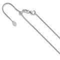 Leslie's 14K White Gold Adjustable 1.1mm Franco Chain