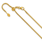 Leslie's 14K Adjustable 1.5mm Franco Chain