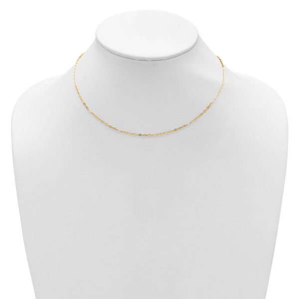 Leslie's 14K 1.3mm Flat Cable 1in+1in Adjustable Chain - Image 3