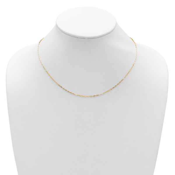 Leslie's 14K 1.3mm Flat Cable 1in+1in Adjustable Chain - Image 4