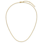 Leslie's 14K 1.3mm Flat Cable 1in+1in Adjustable Chain - Image 5