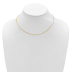 Leslie's 14K 2.0mm Flat Cable 1in+1in Adjustable Chain - Image 3