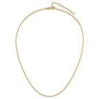 Leslie's 14K 2.0mm Flat Cable 1in+1in Adjustable Chain - Image 4
