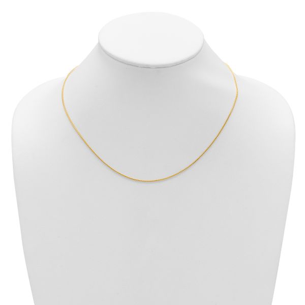 Leslie's 14K 2.0mm Flat Cable 1in+1in Adjustable Chain - Image 5
