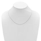 Leslie's 14K White Gold 2.0mm Flat Cable 1in+1in Adjustable Chain - Image 5