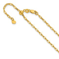 Leslie's 14K Adjustable 2mm Flat Cable Chain