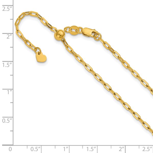 Leslie's 14K Adjustable 2mm Flat Cable Chain - Image 3