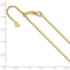 Leslie's 14K Adjustable 1.4mm D/C Cable Chain - Image 3
