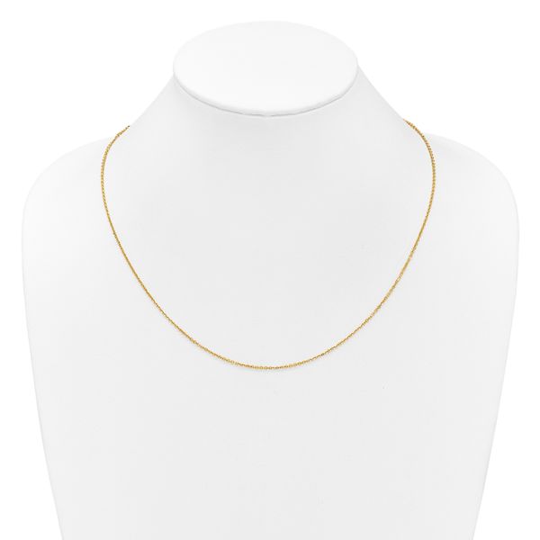 Leslie's 14K Adjustable 1.4mm D/C Cable Chain - Image 4