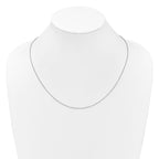 Leslie's 14K White Gold Adjustable 1.4mm D/C Cable Chain - Image 4