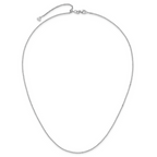 Leslie's 14K White Gold Adjustable 1.4mm D/C Cable Chain - Image 5