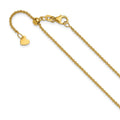 Leslie's 14K Adjustable 1.4mm Round Cable Chain