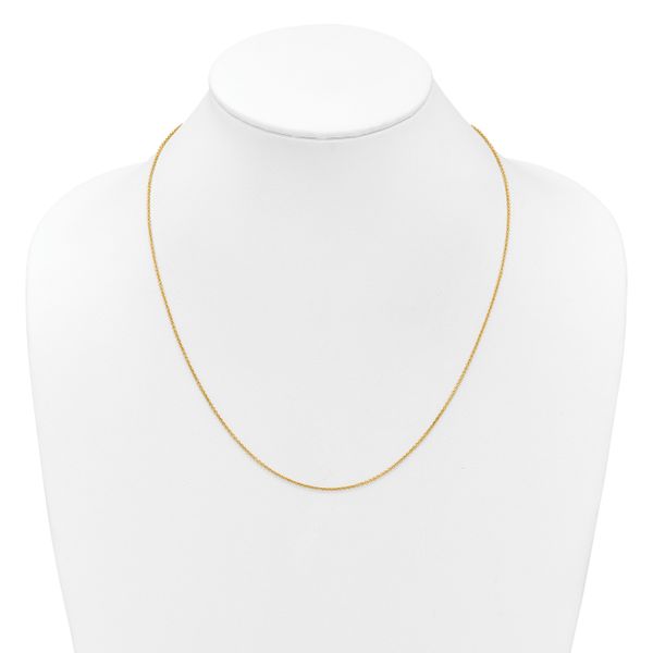 Leslie's 14K Adjustable 1.4mm Round Cable Chain - Image 4