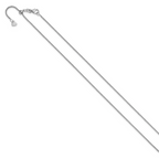 Leslie's 14K White Gold Adjustable 1.4mm Round Cable Chain - Image 2