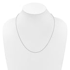 Leslie's 14K White Gold Adjustable 1.4mm Round Cable Chain - Image 4