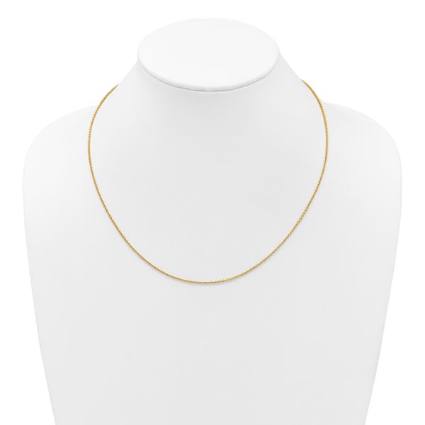 Leslie's 14K Adjustable 1.65mm Round Cable Chain - Image 4