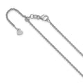Leslie's 14K White Gold Adjustable 1.65mm Round Cable Chain