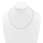 Leslie's 14K White Gold Adjustable 1.65mm Round Cable Chain - Image 4