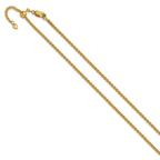 Leslie's 14K Adjustable 2.5mm Semi-solid Spiga Chain - Image 2