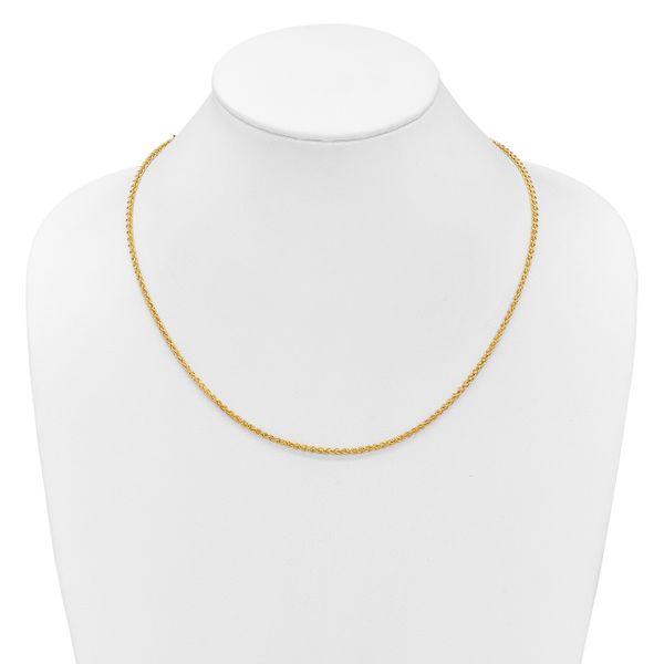 Leslie's 14K Adjustable 2.5mm Semi-solid Spiga Chain - Image 4