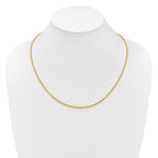 Leslie's 14K Adjustable 2.5mm Semi-solid Spiga Chain - Image 4