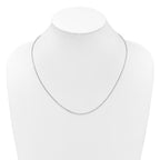 Leslie's 14K White Gold Adjustable 1.65mm Semi-Solid D/C Cable Chain - Image 4