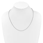 Leslie's 14K White Gold Adjustable 2.75mm Semi-Solid D/C Cable Chain - Image 4