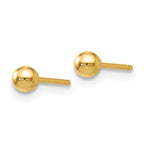 Leslie's 14K Polished 3mm Ball Post Earrings - Image 2
