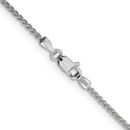 Leslie's 14K White Gold 1.5mm Spiga Chain - Image 3