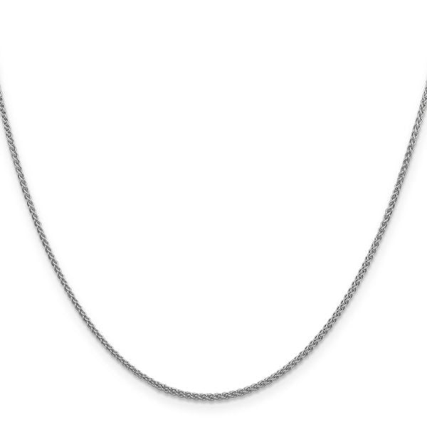 Leslie's 14K White Gold 1.5mm Spiga Chain - Image 2