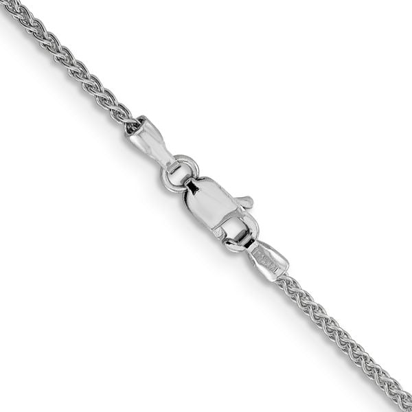 Leslie's 14K White Gold 1.5mm Spiga Chain - Image 3