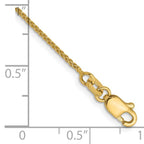 Leslie's 14K 1.0mm Spiga Chain Anklet - Image 2