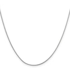 Leslie's 14K White Gold .9mm Round Snake Chain - Image 2