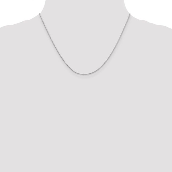 Leslie's 14K White Gold .9mm Round Snake Chain - Image 4
