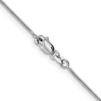 Leslie's 14K White Gold .9mm Round Snake Chain - Image 3
