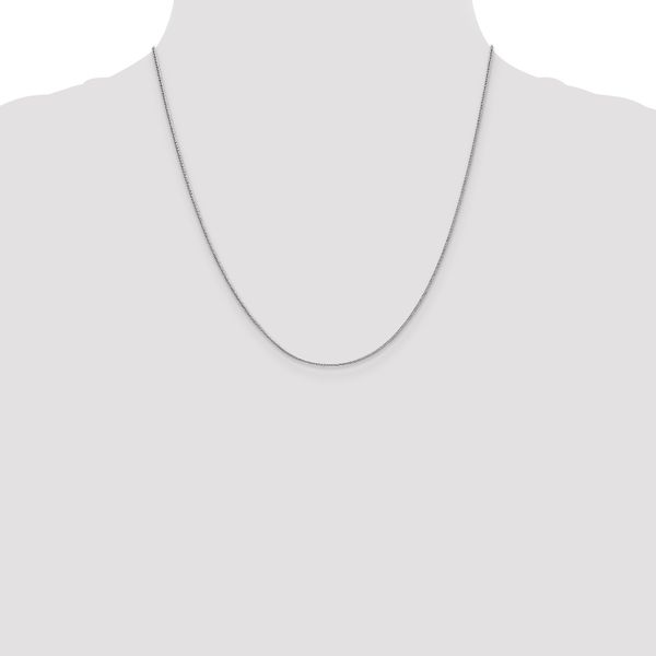 Leslie's 14K White Gold .9mm Round Snake Chain - Image 4