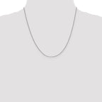 Leslie's 14K White Gold .9mm Round Snake Chain - Image 4