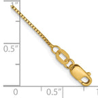 Leslie's 14K .7mm Box with Lobster Clasp Chain Anklet - Image 2