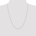 Leslie's 14K White Gold 1mm Singapore with Lobster Clasp Chain - Image 4