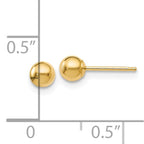 Leslie's 14K Polished 4mm Ball Post Earrings - Image 4