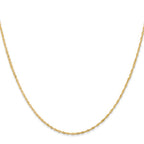 Leslie's 14K 1mm Singapore with Lobster Clasp Chain - Image 2