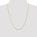 Leslie's 14K 1mm Singapore with Lobster Clasp Chain - Image 4
