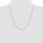 Leslie's 14K White Gold .8mm Box with Lobster Clasp Chain - Image 4